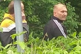 Mirko Tambach (verdeckt) und Oliver Werner am 16.05.2020. (Foto: Twitter)